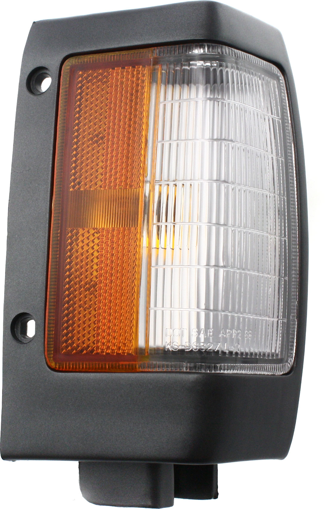 AM NISSAN PICKUP 90-92 CORNER LAMP RH Assembly w Black Trim SKU 18-1810-00 Partslink NI2551104 OEM B611001G02