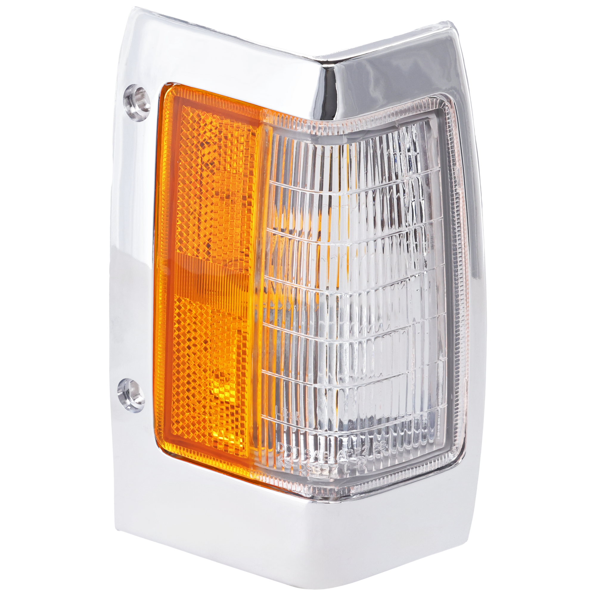AM NISSAN PICKUP 90-97 CORNER LAMP RH Assembly w Chrome Trim SKU 18-1810-32 Partslink NI2551107 OEM B611088G00