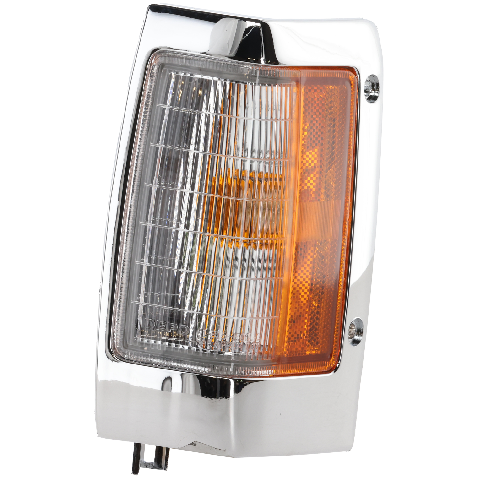 AM NISSAN PICKUP 90-97 CORNER LAMP LH Assembly w Chrome Trim SKU 18-1811-32 Partslink NI2550107 OEM B611588G00