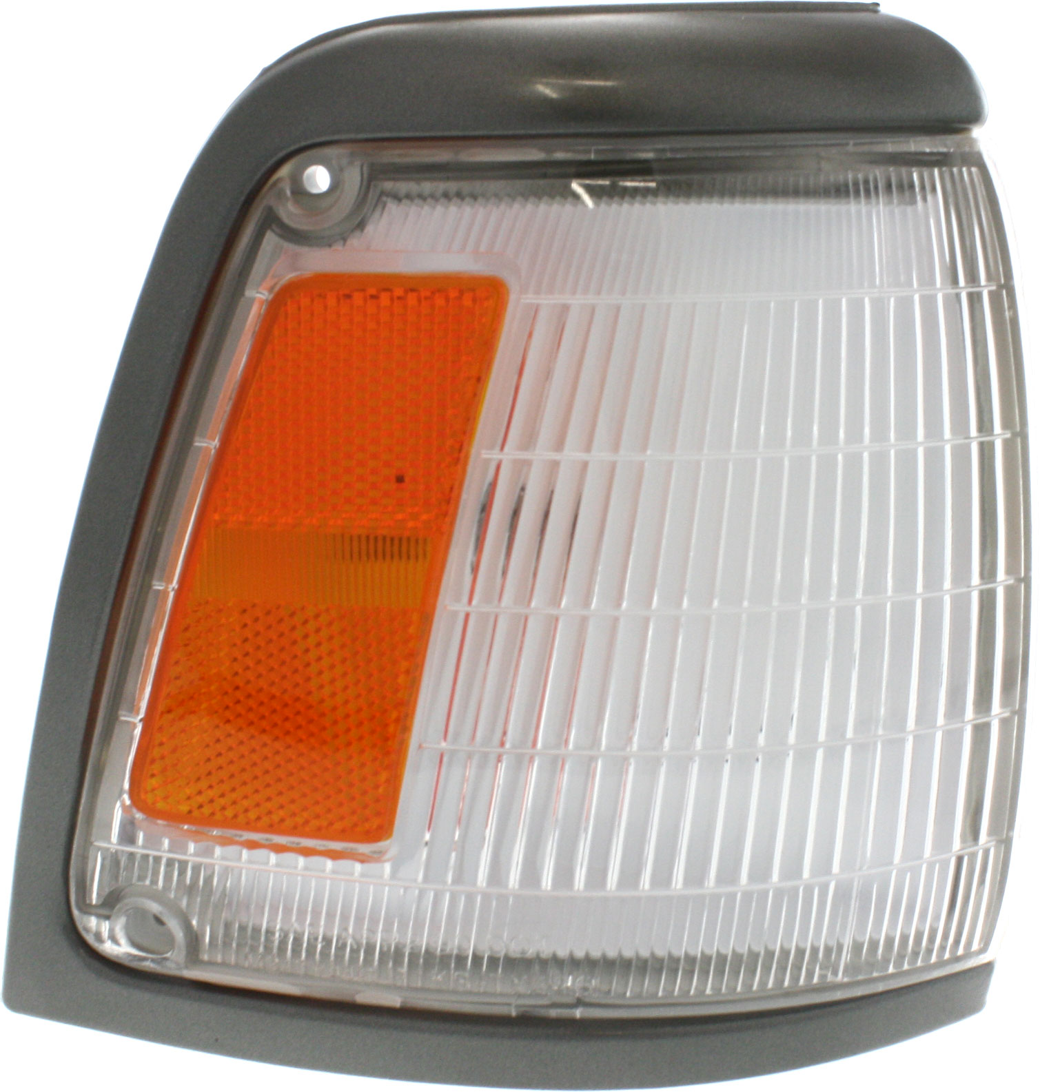 AM TOYOTA PICKUP 92-95 CORNER LAMP RH Assembly w Gray Trim 2WD Base Model SKU 18-1990-38 Partslink TO2521128 OEM 8161035090