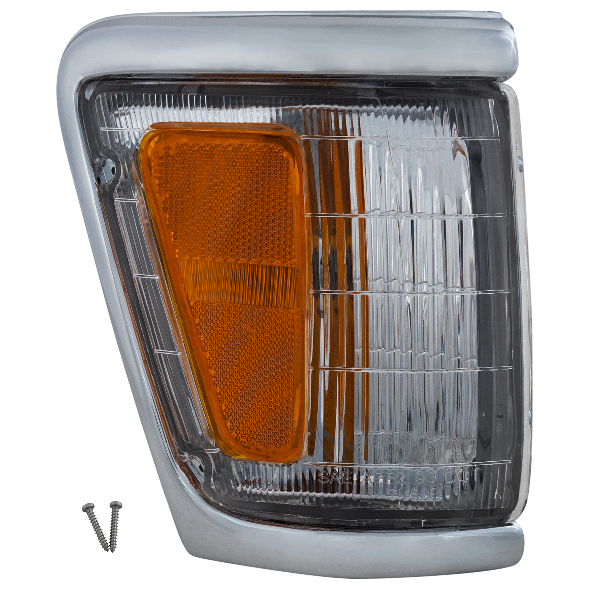 AM TOYOTA PICKUP 92-95 CORNER LAMP RH Assembly w Chrome Trim 4WD SKU 18-3028-34 Partslink TO2521131 OEM 8161035120