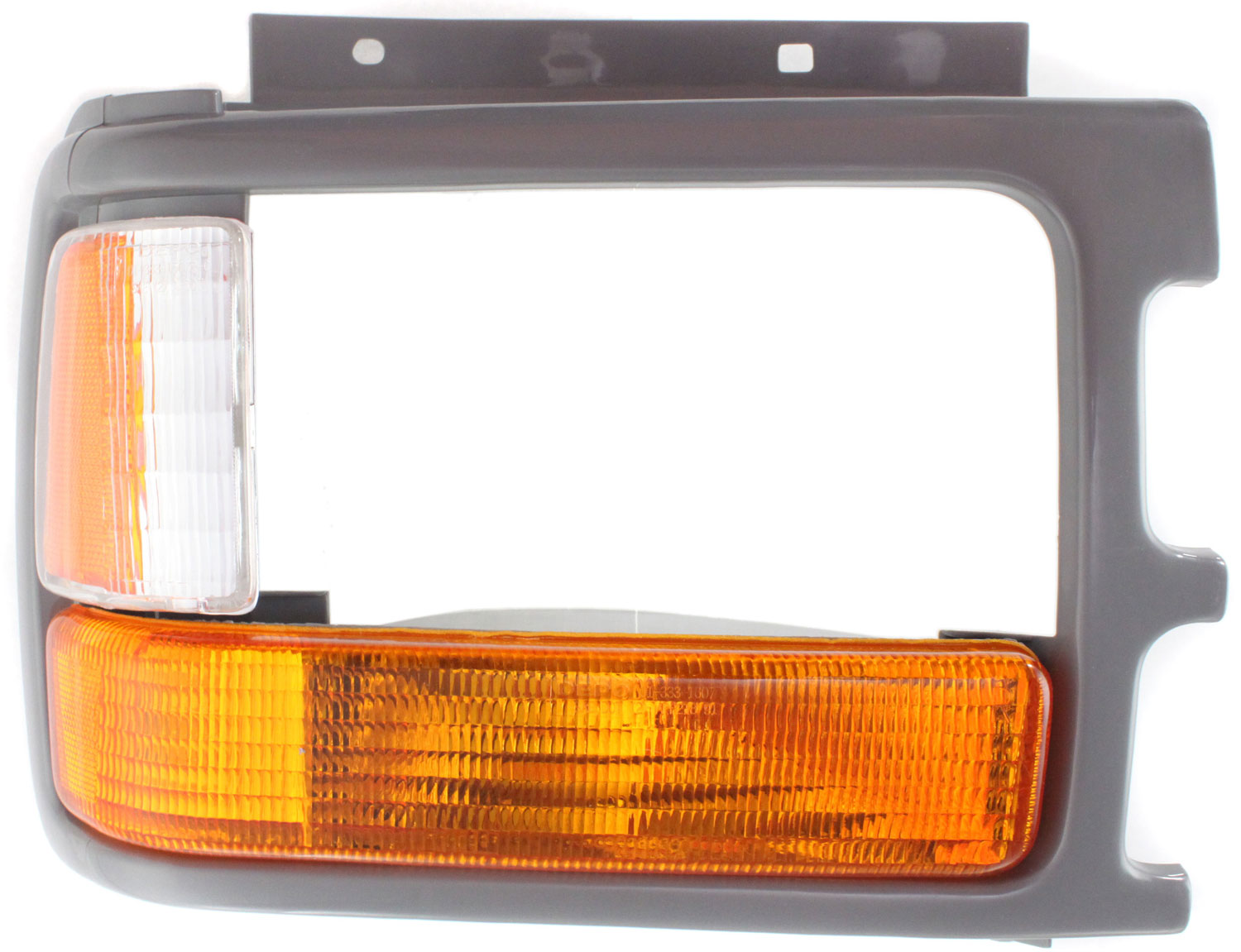 AM DAKOTA 91-96 PARK LAMP RH Lens and Housing w Head Lamp Door Gray Composite Head Lamp SKU 18-3363-77 Partslink CH2513110 OEM 83506612