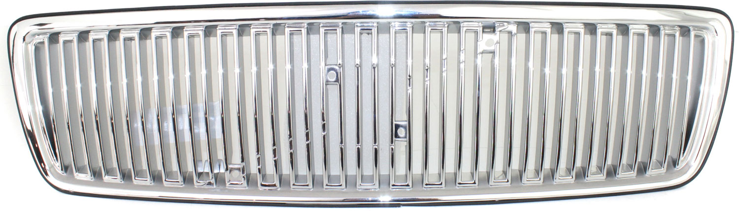 AM C70 S70 V70-98-98 GRILLE Vertical Bar Insert Chrome Shell Painted Silver Insert SKU 18103 Partslink VO1200110 OEM 91275800