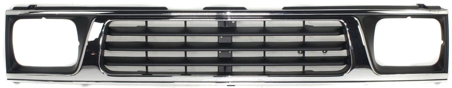 AM MIGHTY MAX 93-96 GRILLE Chr Shll Ptd Blk Insrt SKU 1816 Partslink MI1200117 OEM MB912682