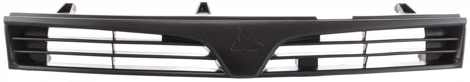 AM MIRAGE 97-01 GRILLE ABS Plastic Textured Black Shell and Insert Sedan w o Chrome SKU 1824-2 Partslink MI1200215 OEM MR748059