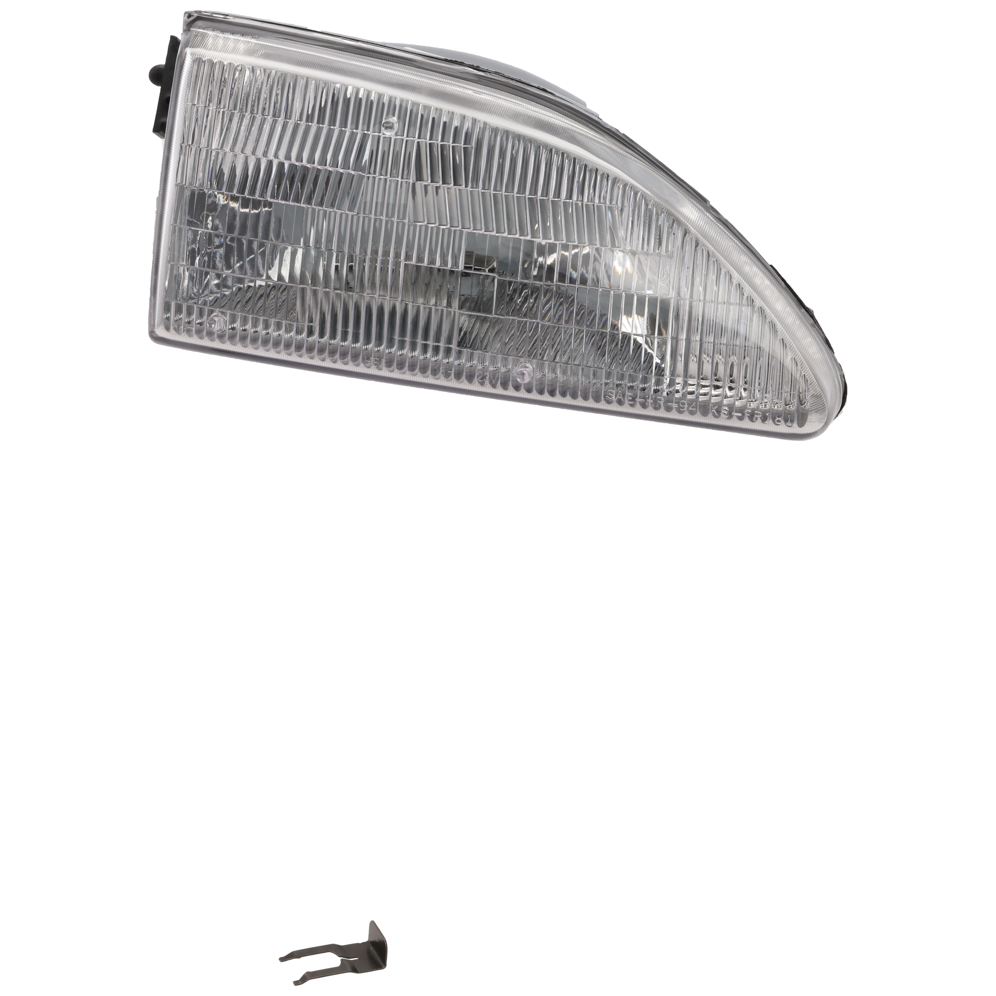 AM MUSTANG 94-98 HEAD LAMP RH Assembly Halogen Exc. Cobra Model SKU 20-3076-00 Partslink FO2503130 OEM F4ZZ13008E
