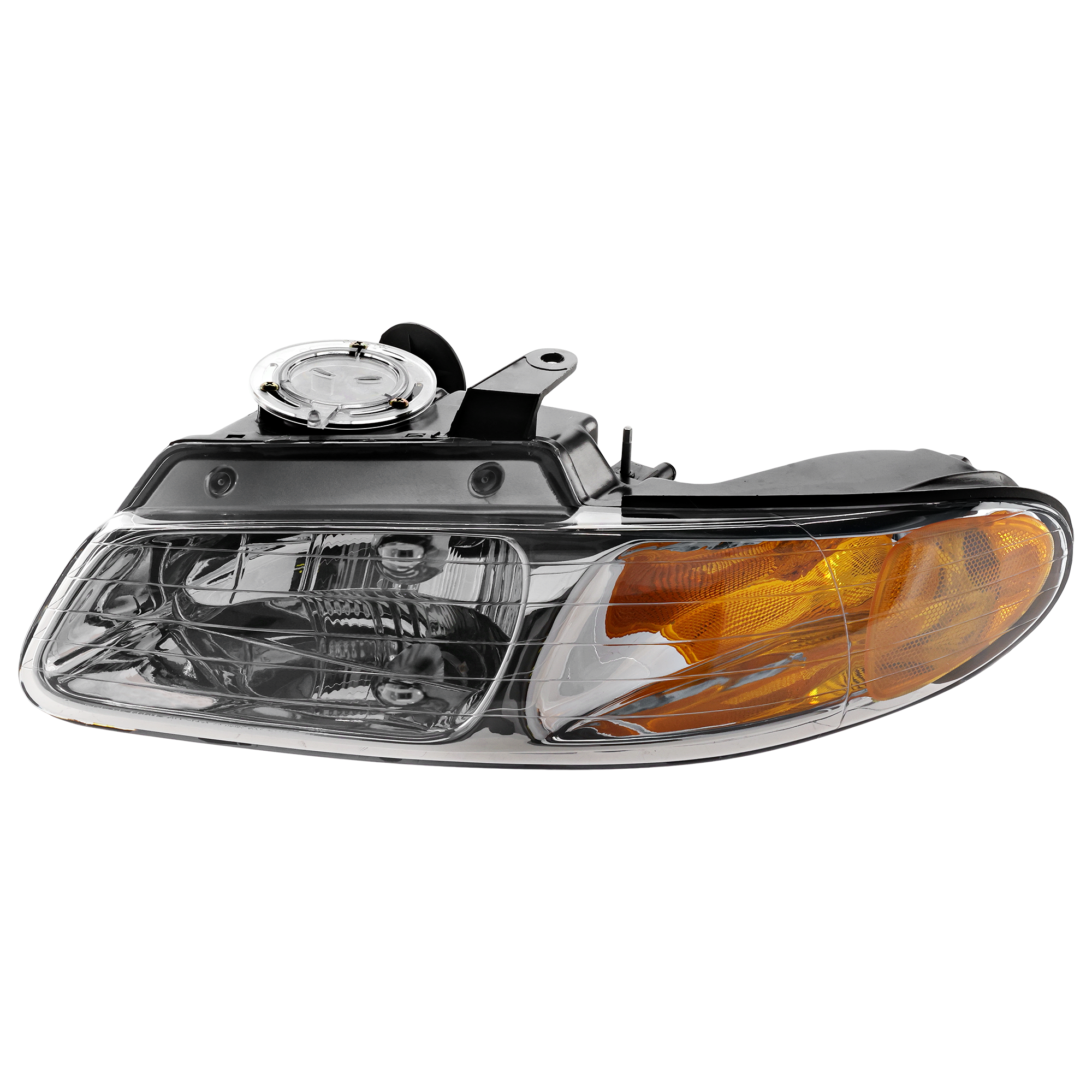 AM CARAVAN TOWN AND COUNTRY VOYAGER 96-99 HEAD LAMP LH Assembly Halogen w o Quad Lamps SKU 20-3164-88 Partslink CH2502109 OEM 4857041AB