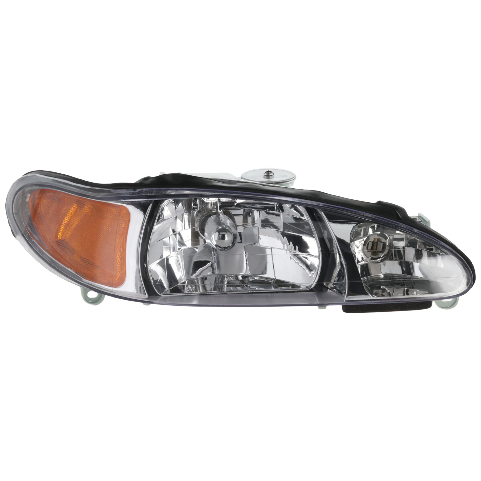AM ESCORT 97-02 HEAD LAMP RH Assembly Halogen w Side Marker Lamp Sedan Wagon SKU 20-3595-00 Partslink FO2503137 OEM XS4Z13008AA