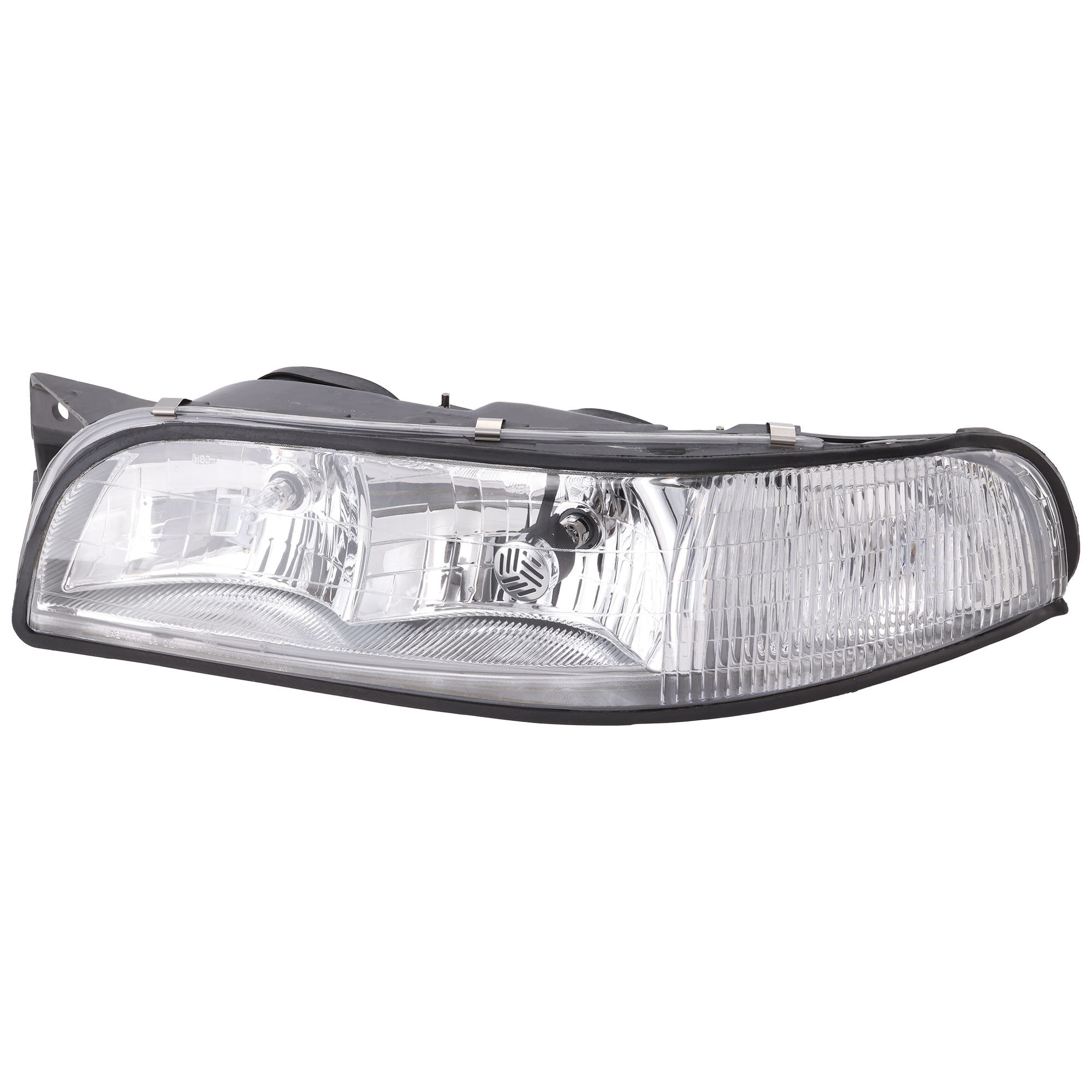 AM LESABRE 97-99 HEAD LAMP LH Assembly Halogen w Cornering Lamp Equipped SKU 20-5196-00 Partslink GM2502158 OEM 16525997
