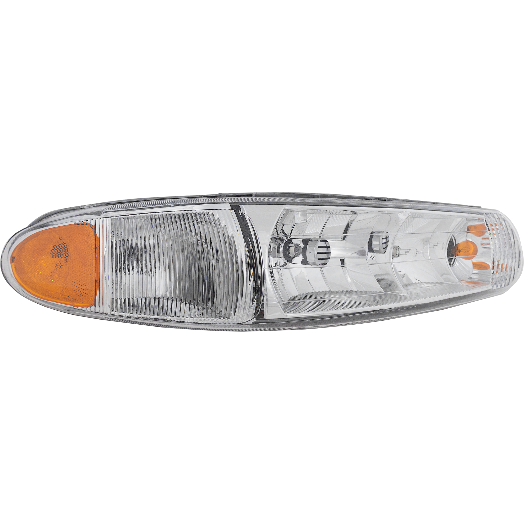 AM CENTURY 97-05 REGAL 97-04 HEAD LAMP RH Assembly Halogen w Corner Light Bulb SKU 20-5197-00 Partslink GM2503182 OEM 19244638