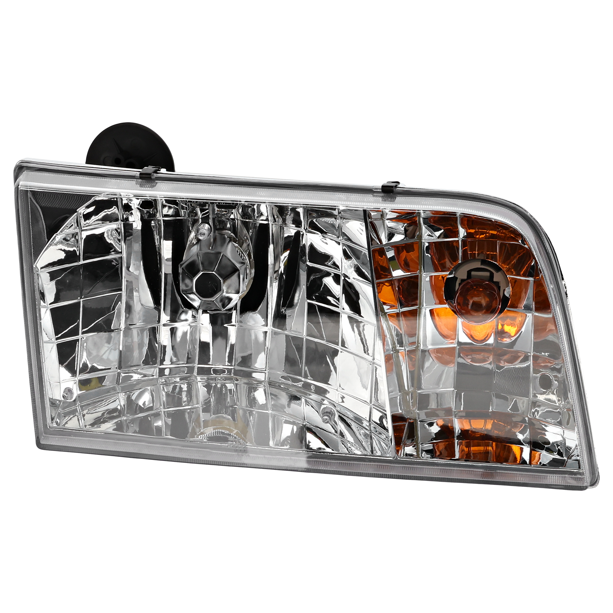 AM CROWN VICTORIA 98-11 HEAD LAMP RH Assembly Halogen w Headlight Bulb w Park Light Bulb SKU 20-5233-00 Partslink FO2503200 OEM 4W7Z13008B