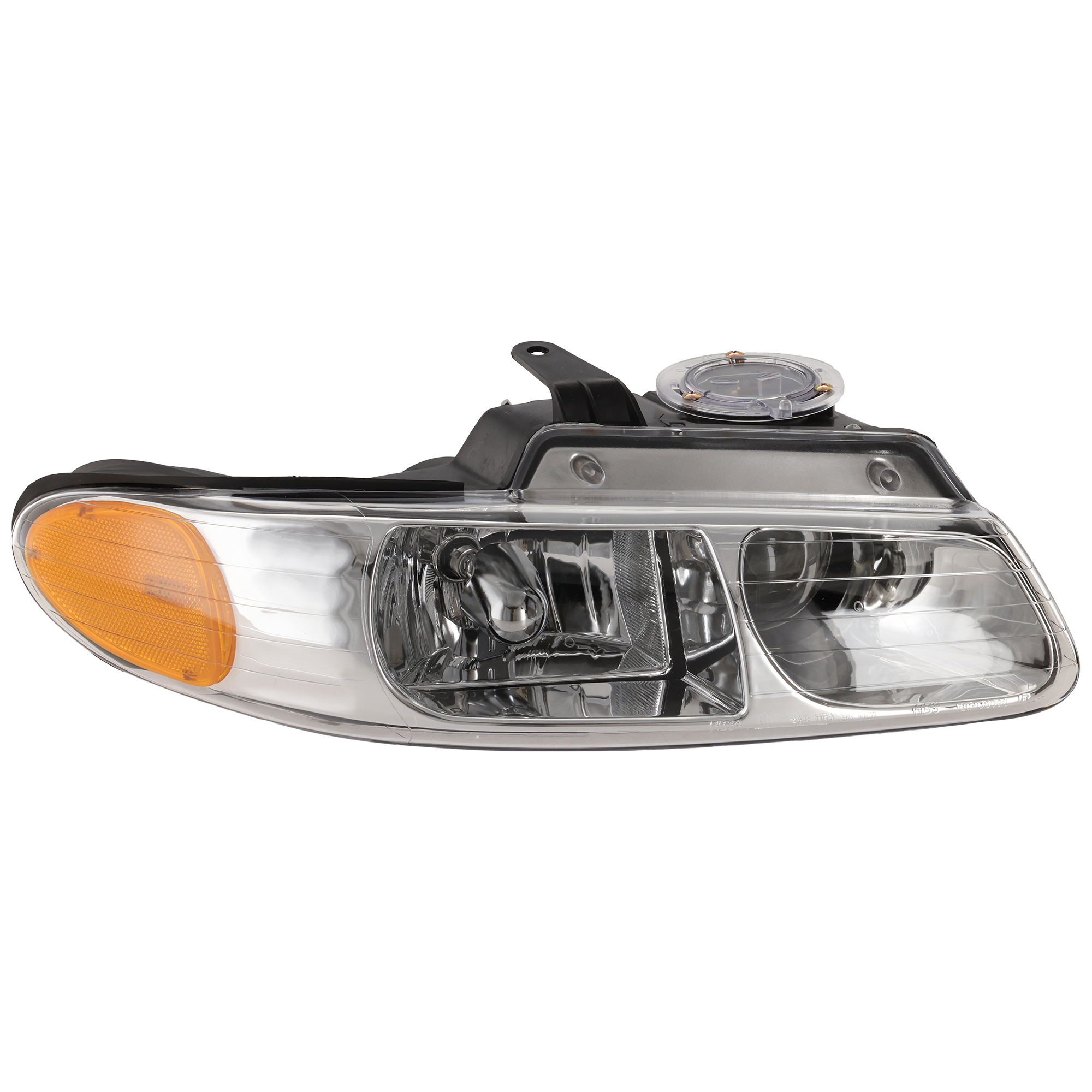 AM CARAVAN TOWN AND COUNTRY VOYAGER 96-99 HEAD LAMP RH Assembly Halogen w Quad Lamps SKU 20-5241-00 Partslink CH2503114 OEM 4857150AC