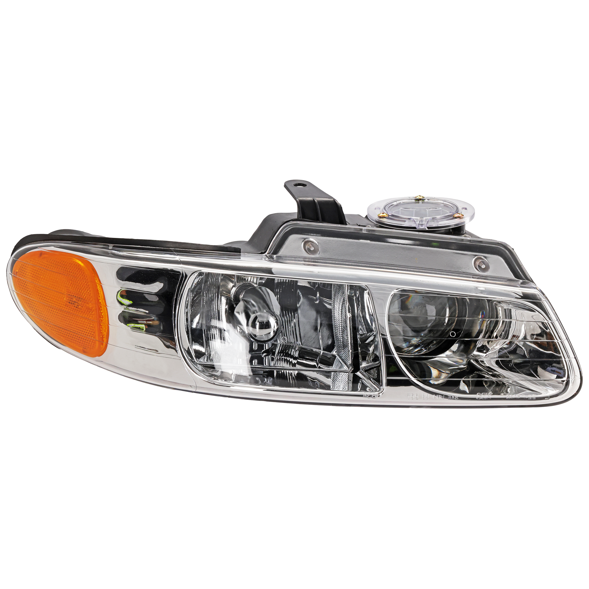 AM CARAVAN TOWN AND COUNTRY VOYAGER 00-00 HEAD LAMP RH Assembly Halogen w Quad Lamps SKU 20-5241-90 Partslink CH2503133 OEM 4857150AD