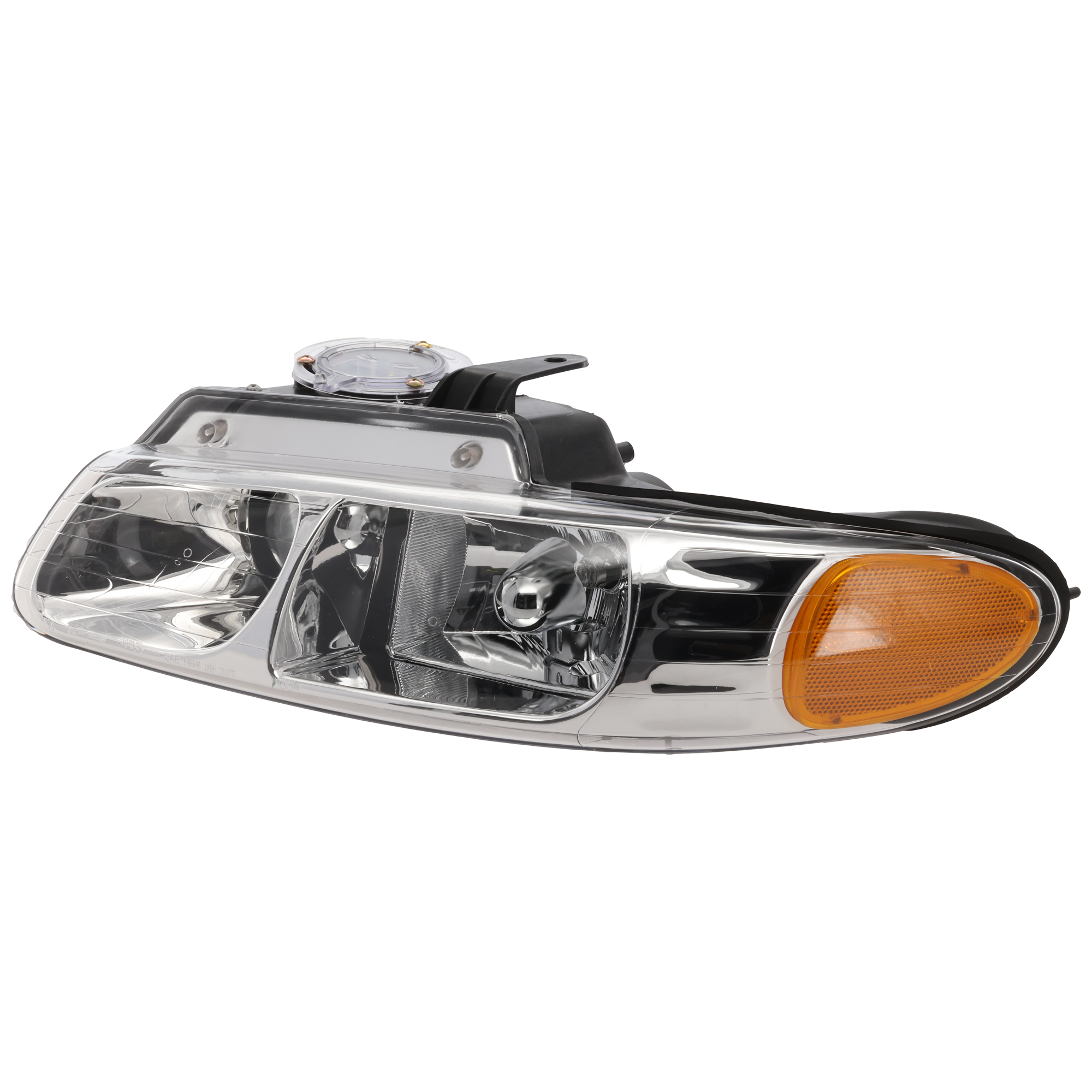 AM CARAVAN TOWN AND COUNTRY VOYAGER 96-99 HEAD LAMP LH Assembly Halogen w Quad Lamps SKU 20-5242-00 Partslink CH2502114 OEM 4857151AC