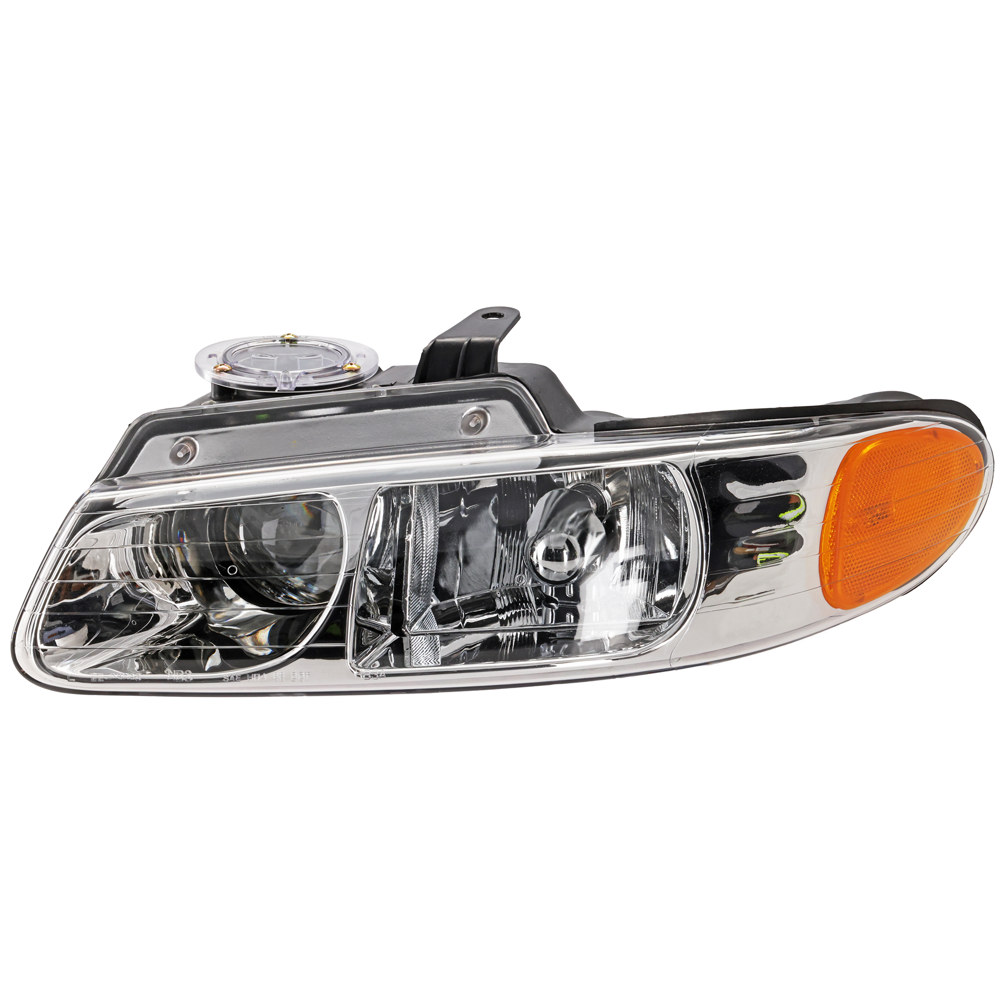 AM CARAVAN TOWN AND COUNTRY VOYAGER 00-00 HEAD LAMP LH Assembly Halogen w Quad Lamps SKU 20-5242-90 Partslink CH2502133 OEM 4857151AD