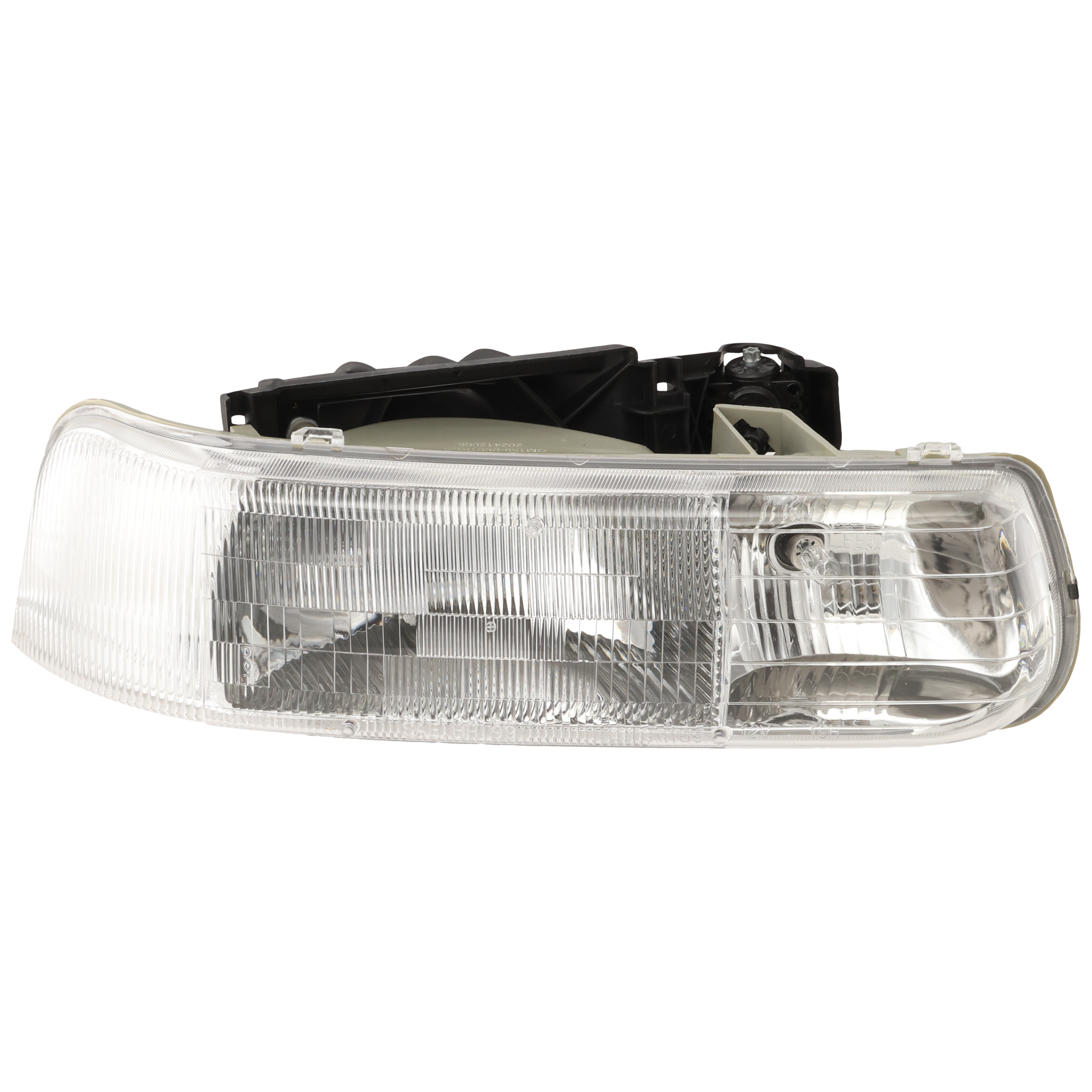 AM SILVERADO 99-02 TAHOE 00-06 HEAD LAMP RH Assembly Halogen Composite CAPA SKU 20-5499-00Q Partslink GM2503187C OEM 16526134