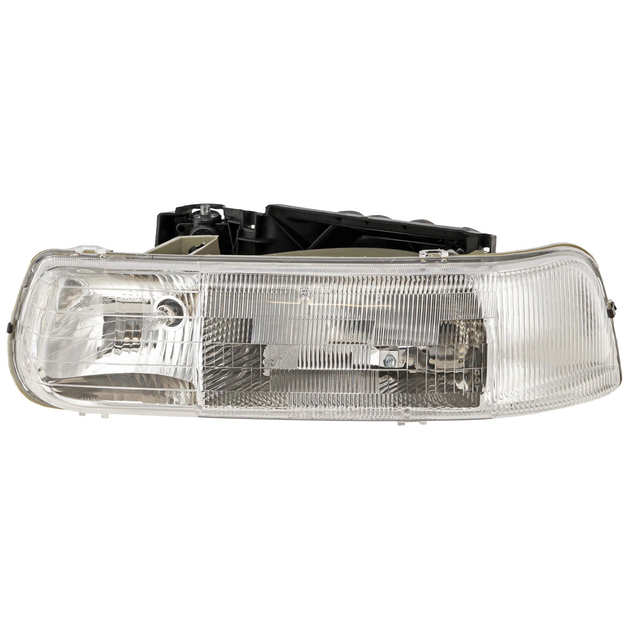 AM SILVERADO 99-02 TAHOE 00-06 HEAD LAMP LH Assembly Halogen Composite CAPA SKU 20-5500-00Q Partslink GM2502187C OEM 16526133