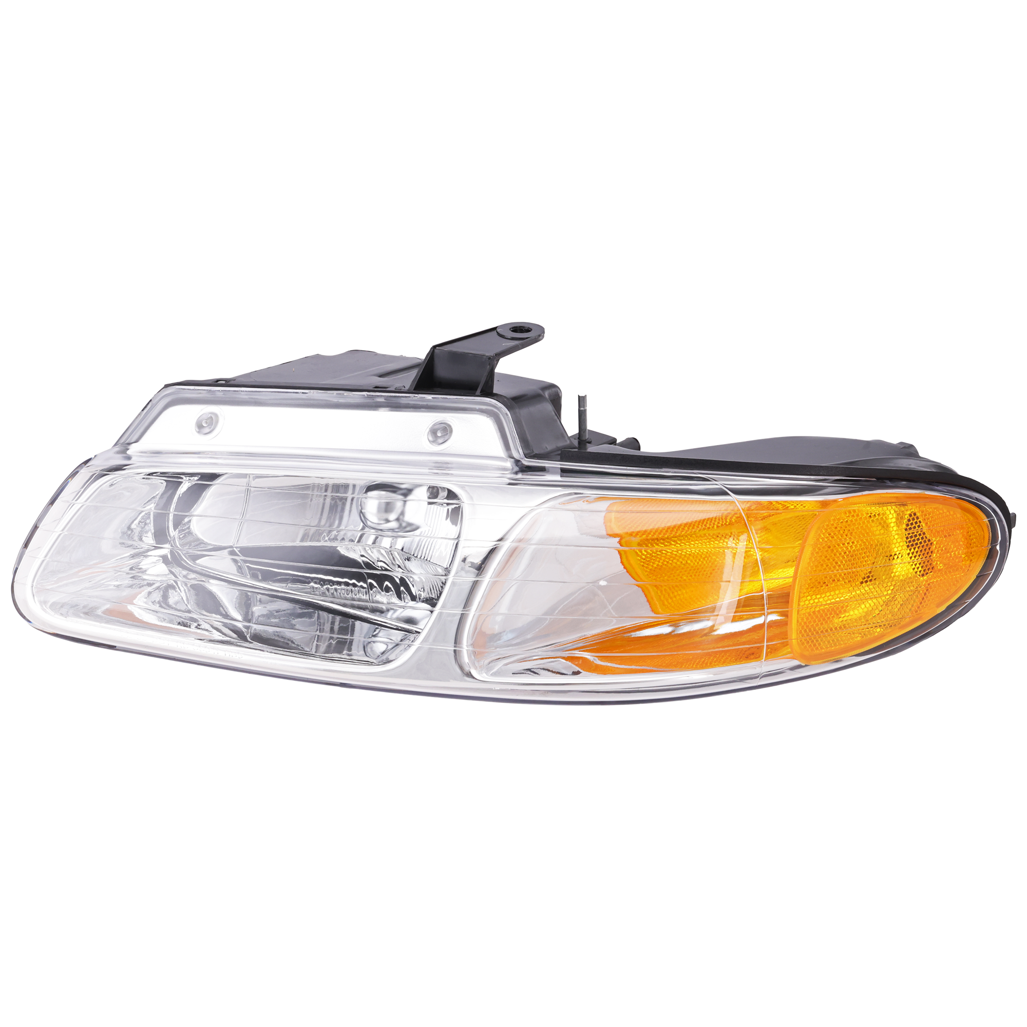 AM CARAVAN TOWN AND COUNTRY VOYAGER 00-00 HEAD LAMP LH Assembly Halogen w o Quad and Daytime Lamp SKU 20-5882-00 Partslink CH2502134 OEM 4857853AA