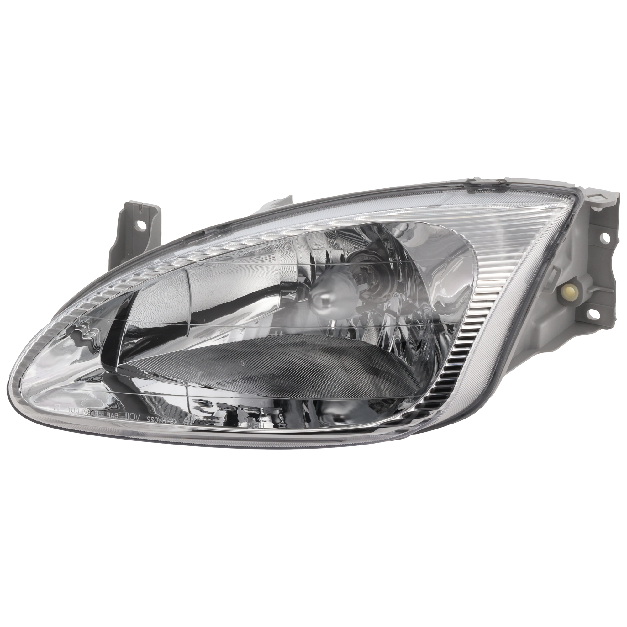 AM ELANTRA 99-00 HEAD LAMP LH Assembly Halogen SKU 20-5910-00 Partslink HY2502118 HY2502141 OEM 9210129550-9210129551
