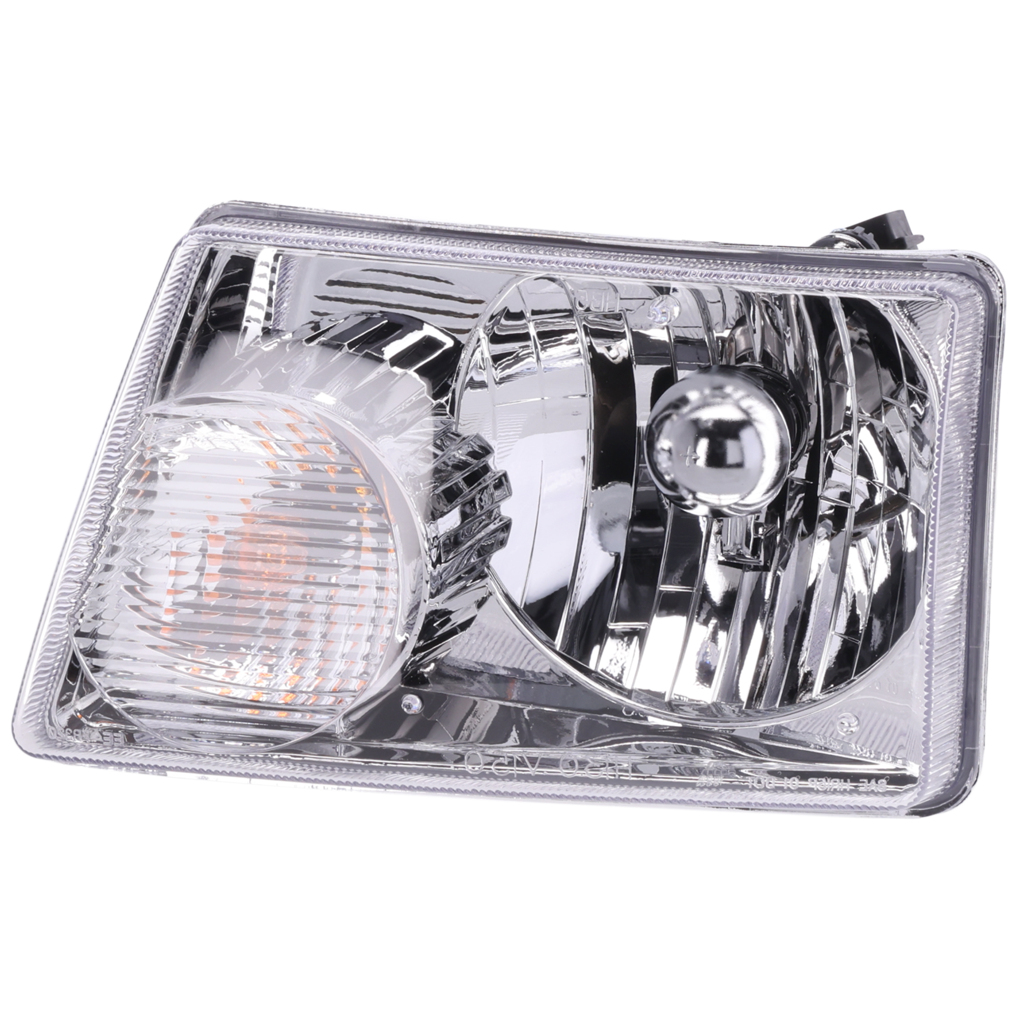 AM RANGER 01-11 HEAD LAMP LH Assembly Halogen w Turn Signal Bulb and Socket All Cab Types CAPA SKU 20-6014-00Q Partslink FO2502173C OEM 6L5Z13008BA