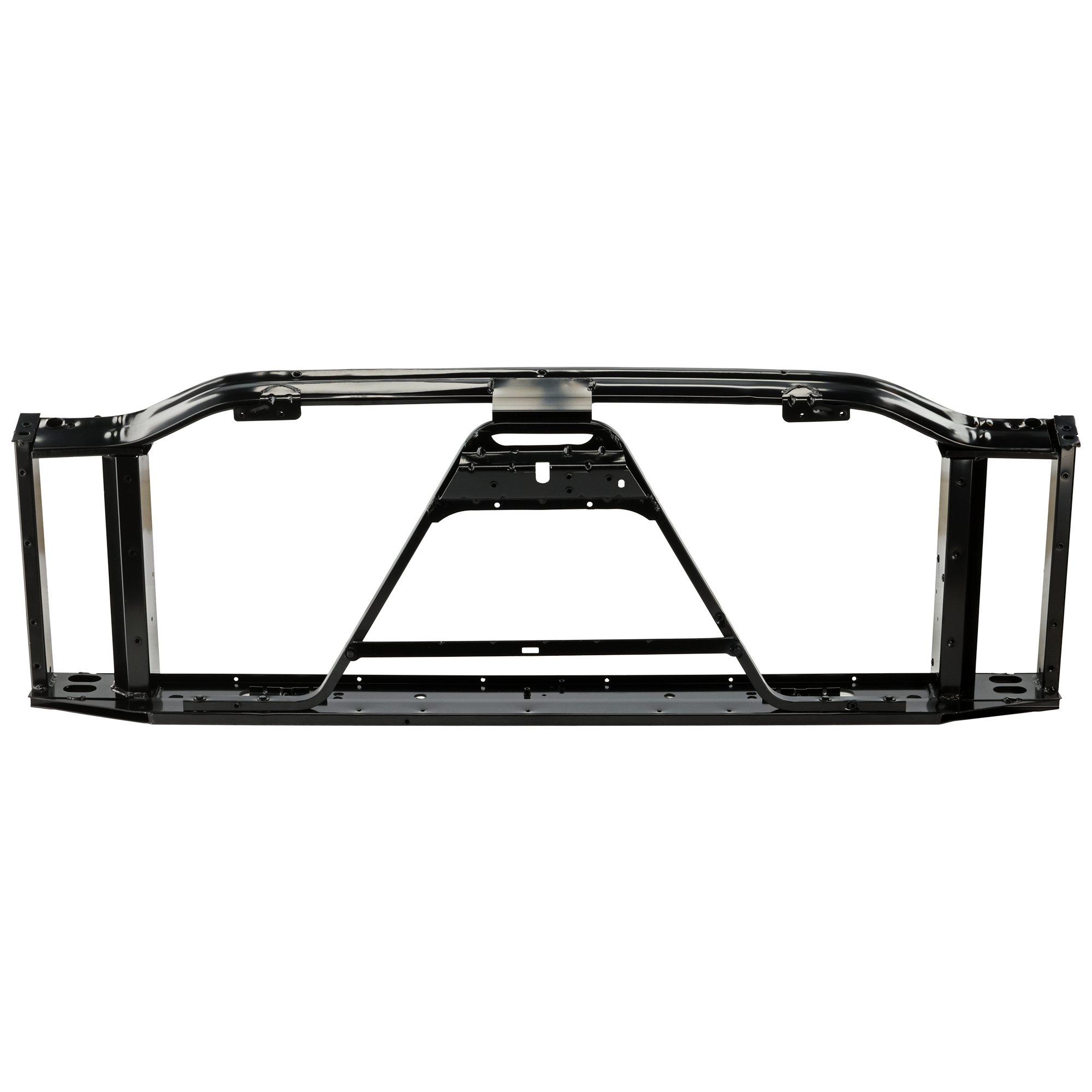 AM SILVERADO P U 99-02 RADIATOR SUPPORT Assembly Black Aluminum SKU 20121 Partslink GM1225171 OEM 88980513