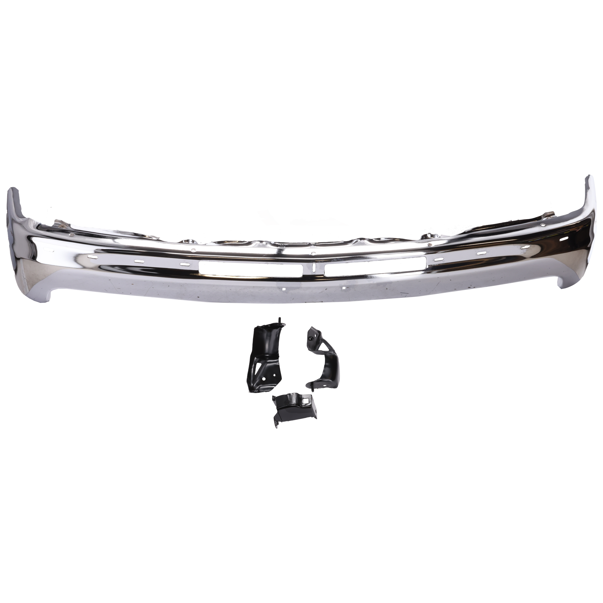 AM SILVERADO 99-02 TAHOE 00-06 FRONT BUMPER Face Bar Chrome w Brackets SKU 20123 Partslink GM1003127 OEM 12336026 PFM