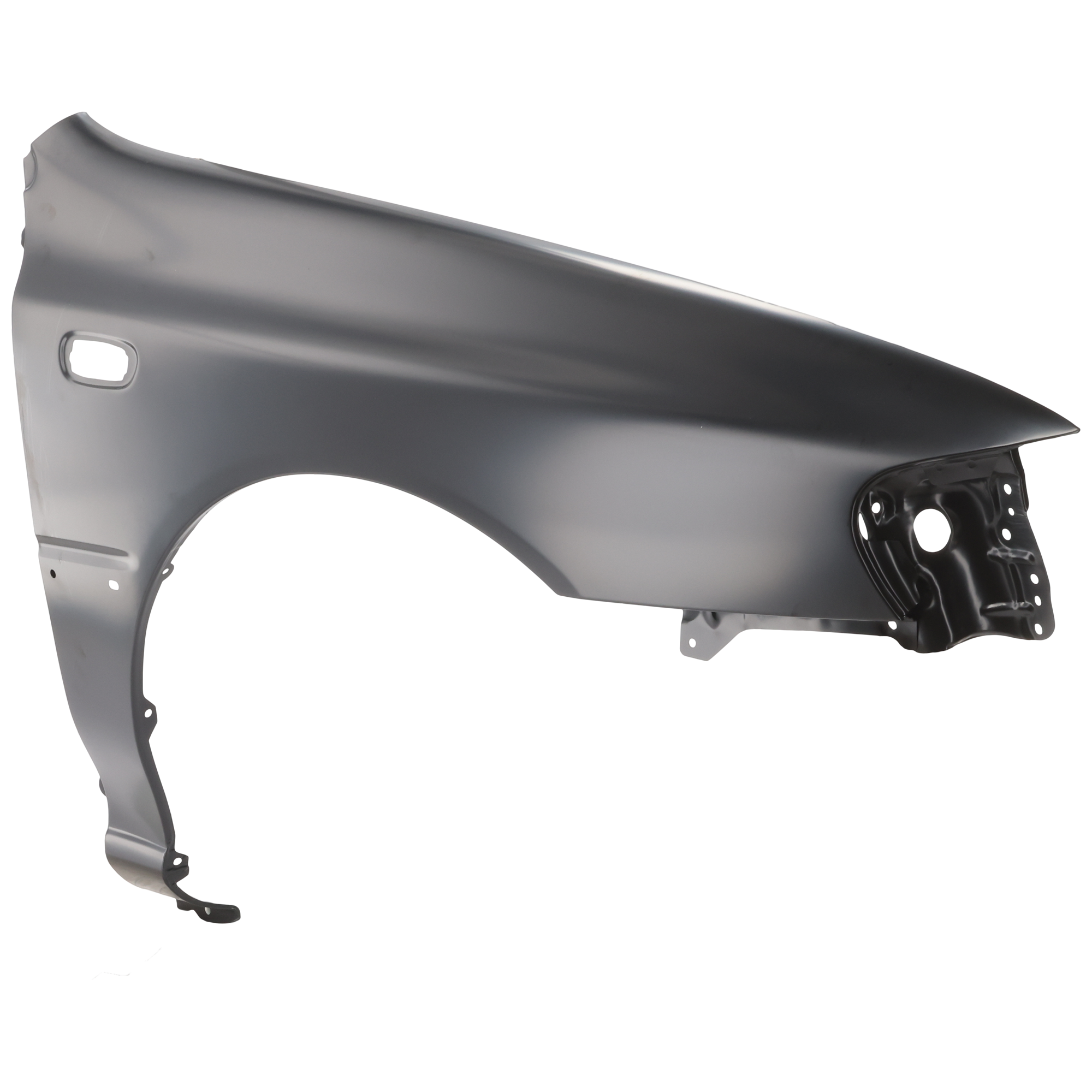 AM IMPREZA 98-01 FRONT FENDER RH Primed RS Model Coupe w Side Lamp Holes SKU 2553-1 Partslink SU1241117 OEM 57110FA040