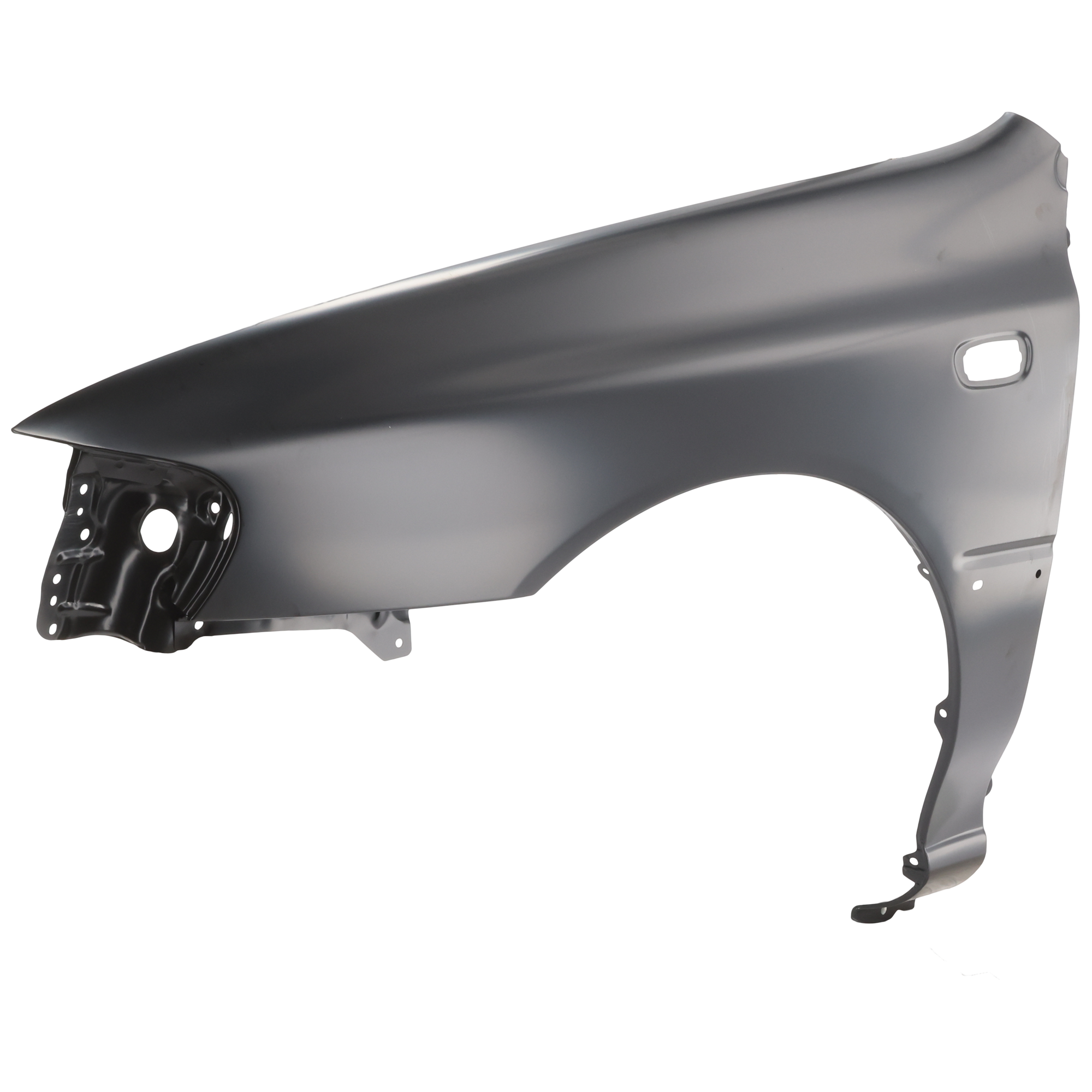 AM IMPREZA 98-01 FRONT FENDER LH Primed RS Model Coupe w Side Lamp Holes SKU 2554-1 Partslink SU1240117 OEM 57110FA050