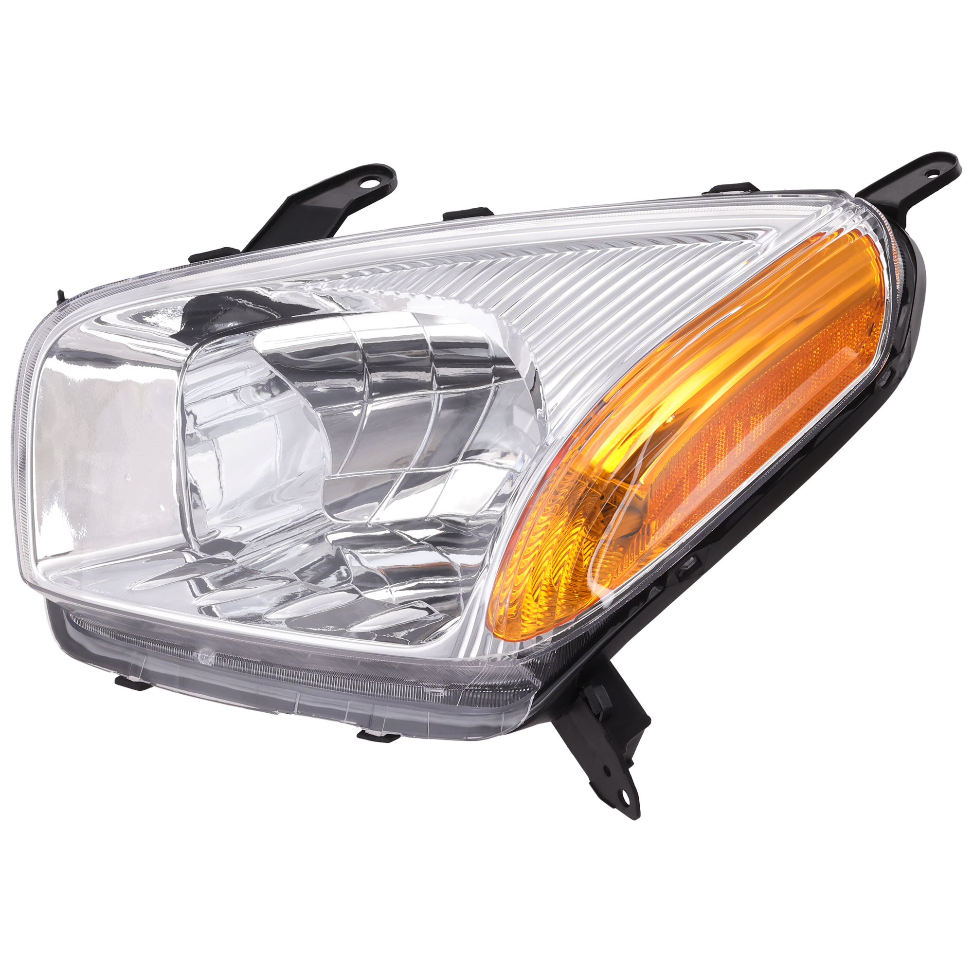 AM RAV4-01-03 HEAD LAMP LH Assembly Halogen Chrome Interior w o Sport Pkg SKU 3121153LAS Partslink TO2502143 OEM 8115042190