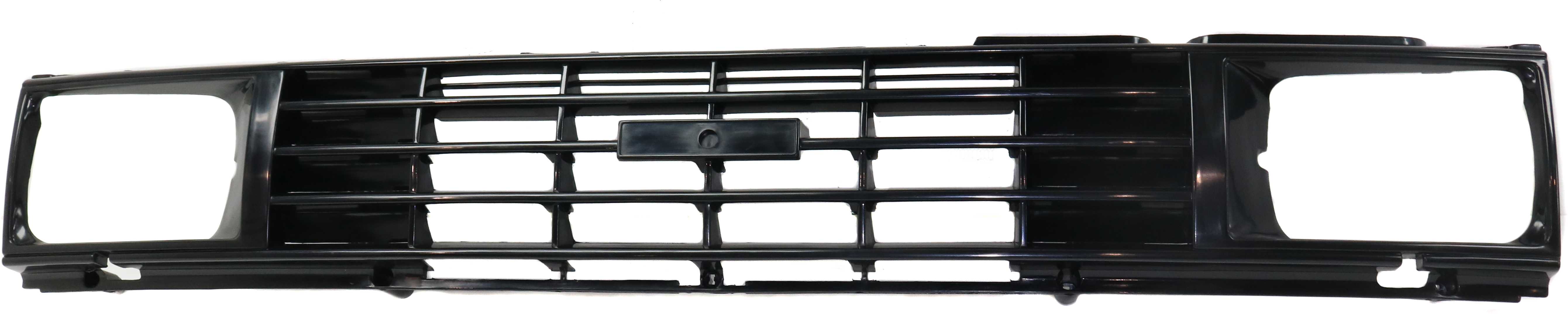AM TOYOTA PICKUP 84-86 GRILLE Exc. DLX Model Black Shell and Insert 1 Piece Type 2WD SKU 3209 Partslink TO1200107 OEM 5310089109