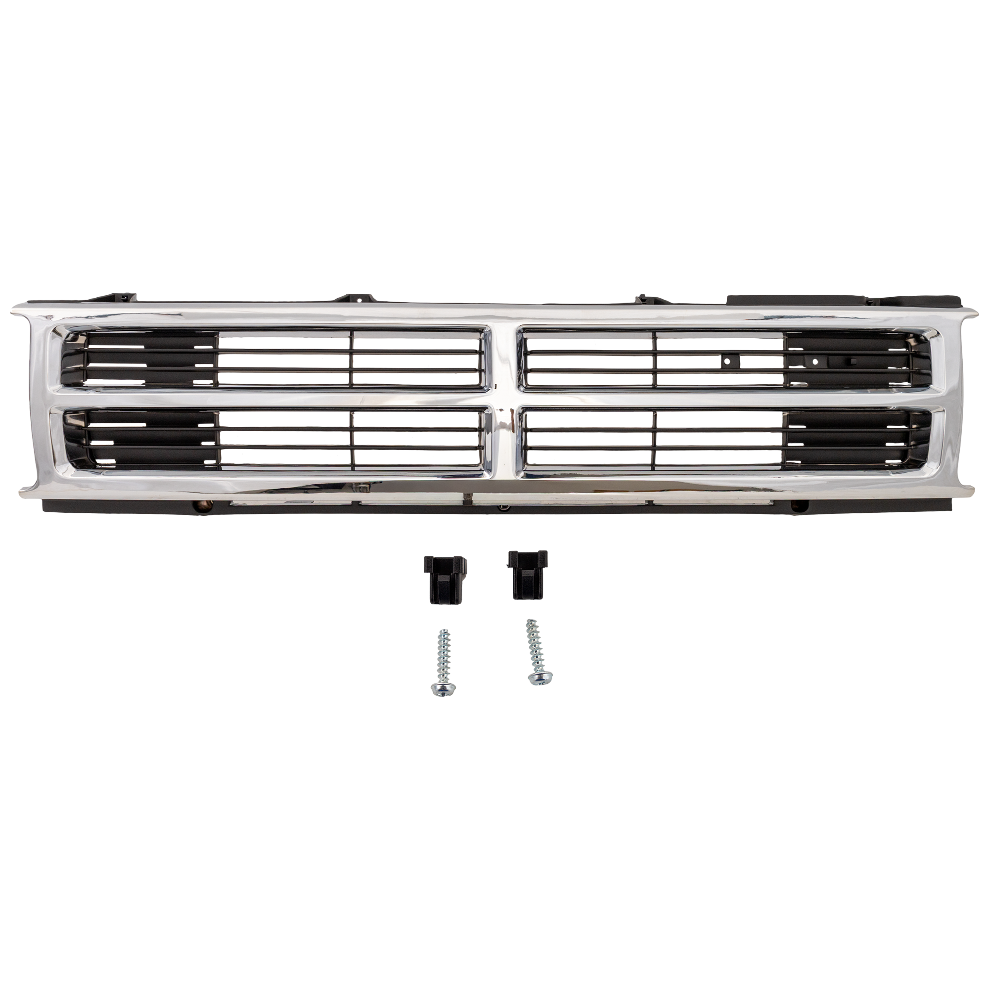 AM 4RUNNER 87-89 GRILLE Center Plastic Chrome Shell Painted Black Insert SKU 3280 Partslink TO1200133 OEM 5311189128
