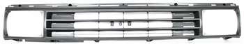 AM TOYOTA PICKUP 87-88 GRILLE Painted Dark Argent Shell Painted Black Insert 1 Piece Type 2WD SKU 3285 Partslink TO1200108 OEM 5310089118
