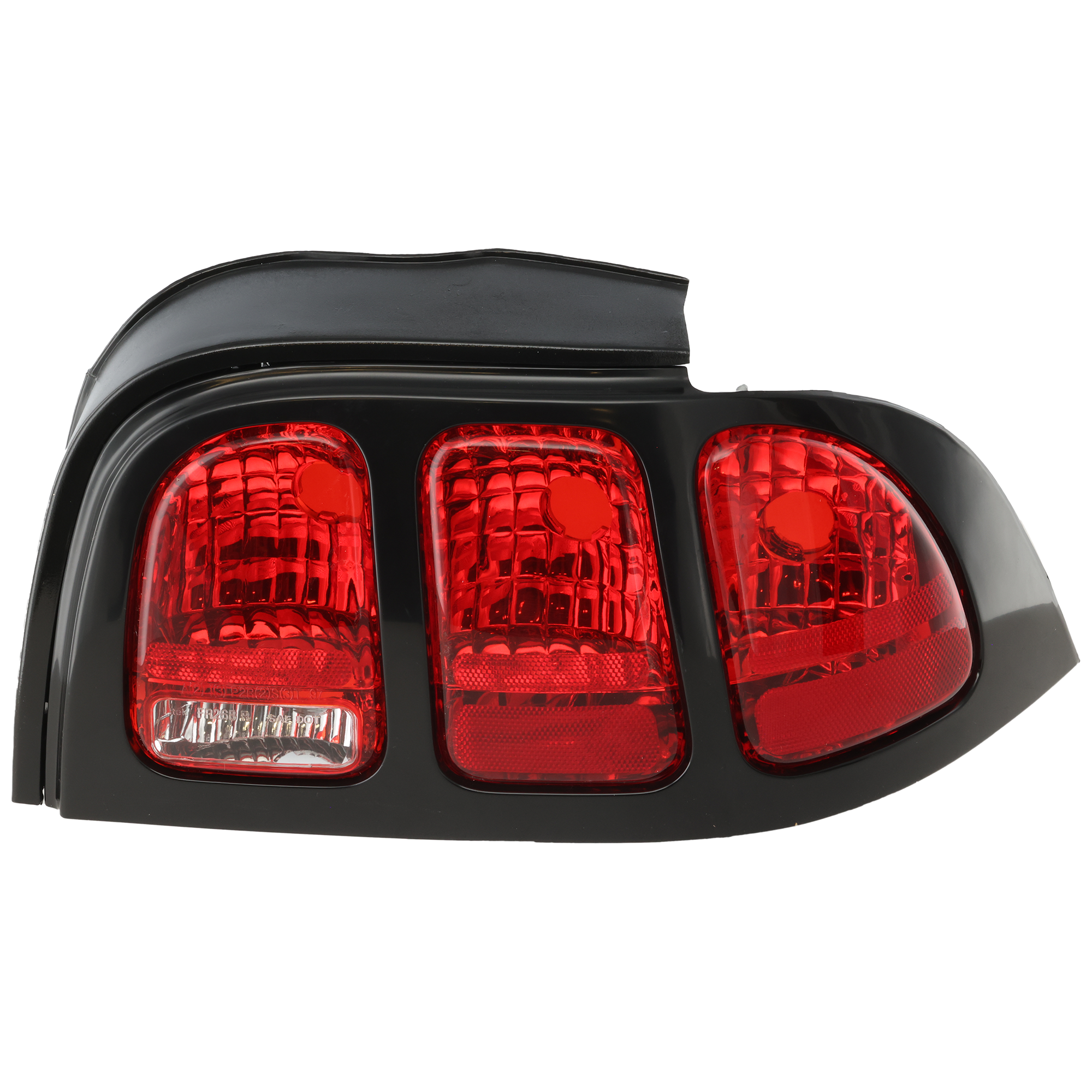 AM MUSTANG 96-98 TAIL LAMP RH Lens and Housing Rim w o Painted SKU 3311954RUS Partslink FO2801142 OEM F7ZZ13404CA