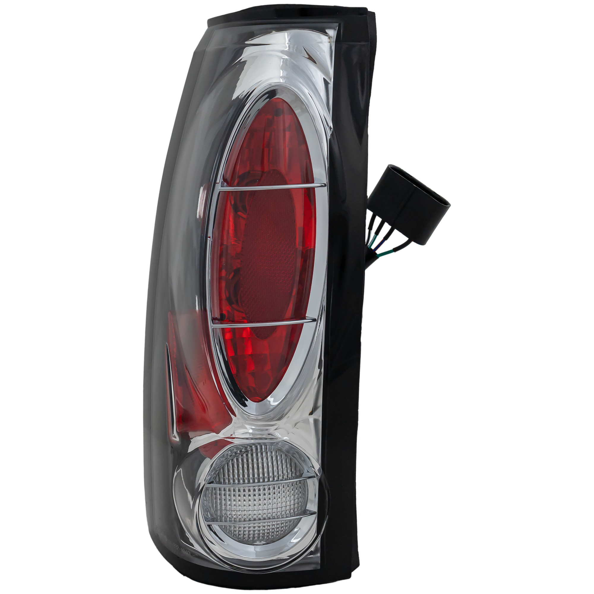 AM C K FULL SIZE P U 88-00 TAIL LAMP RH AND LH Assembly Halogen Set of 2 Clear Lens Chrome Interior SKU 332-1940PCASVC Partslink GM2811172 OEM Performance
