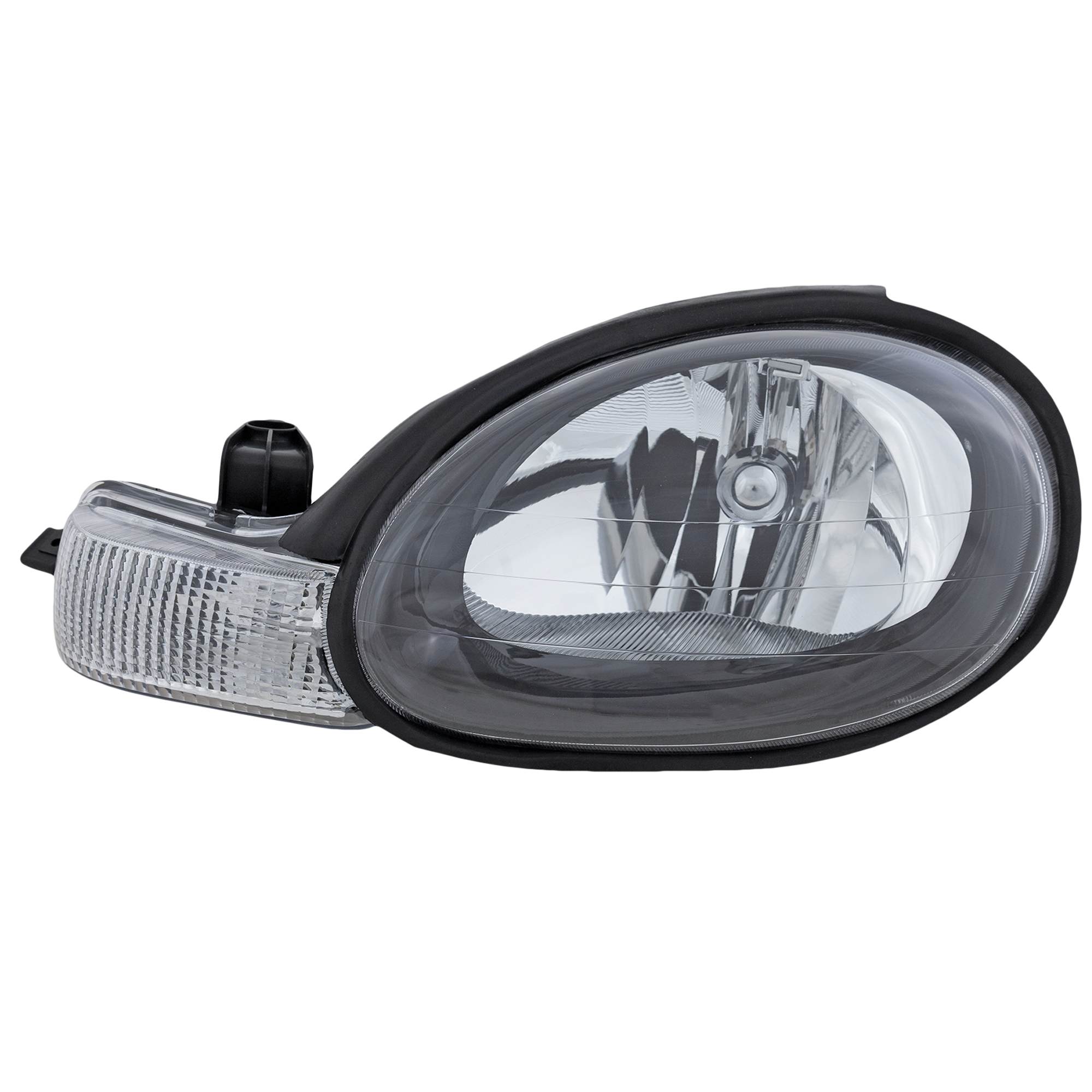 AM NEON 00-02 HEAD LAMP LH Assembly Halogen Black Interior SKU 3331147LAS2 Partslink CH2502127 OEM 5288511AE