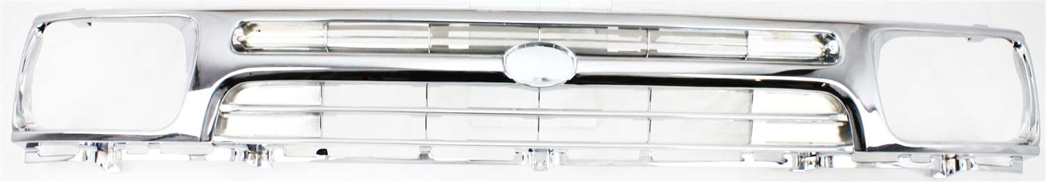 AM TOYOTA PICKUP 92-95 GRILLE Plastic Chrome Shell and Insert 1 Piece Type 2WD SKU 3464 Partslink TO1200247 OEM 5311135070 PFM