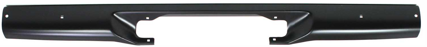 AM RODEO 91-97 STEP BUMPER FACE BAR ONLY w o Pad w Pad Provision w o Mounting Bracket Painted Black SKU 350 Partslink IZ1102118 OEM 8971283160
