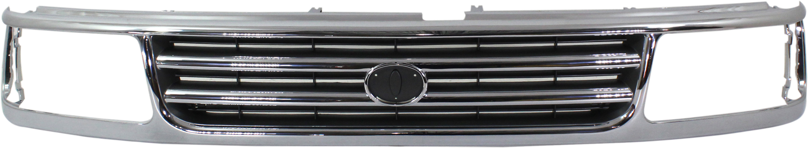 AM T100-93-98 GRILLE Chrome Shell Painted Black Insert SKU 3704 Partslink TO1200192 OEM 5311134021