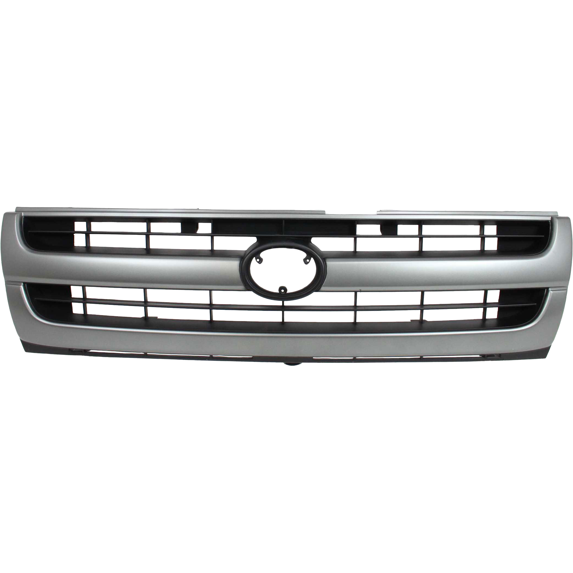 AM TACOMA 97-00 GRILLE Painted Silver Shell Painted Black Insert 2WD Exc. Pre Runner Model w o Color Keypad Pkg SKU 3906-1 Partslink TO1200204 OEM 5310004060