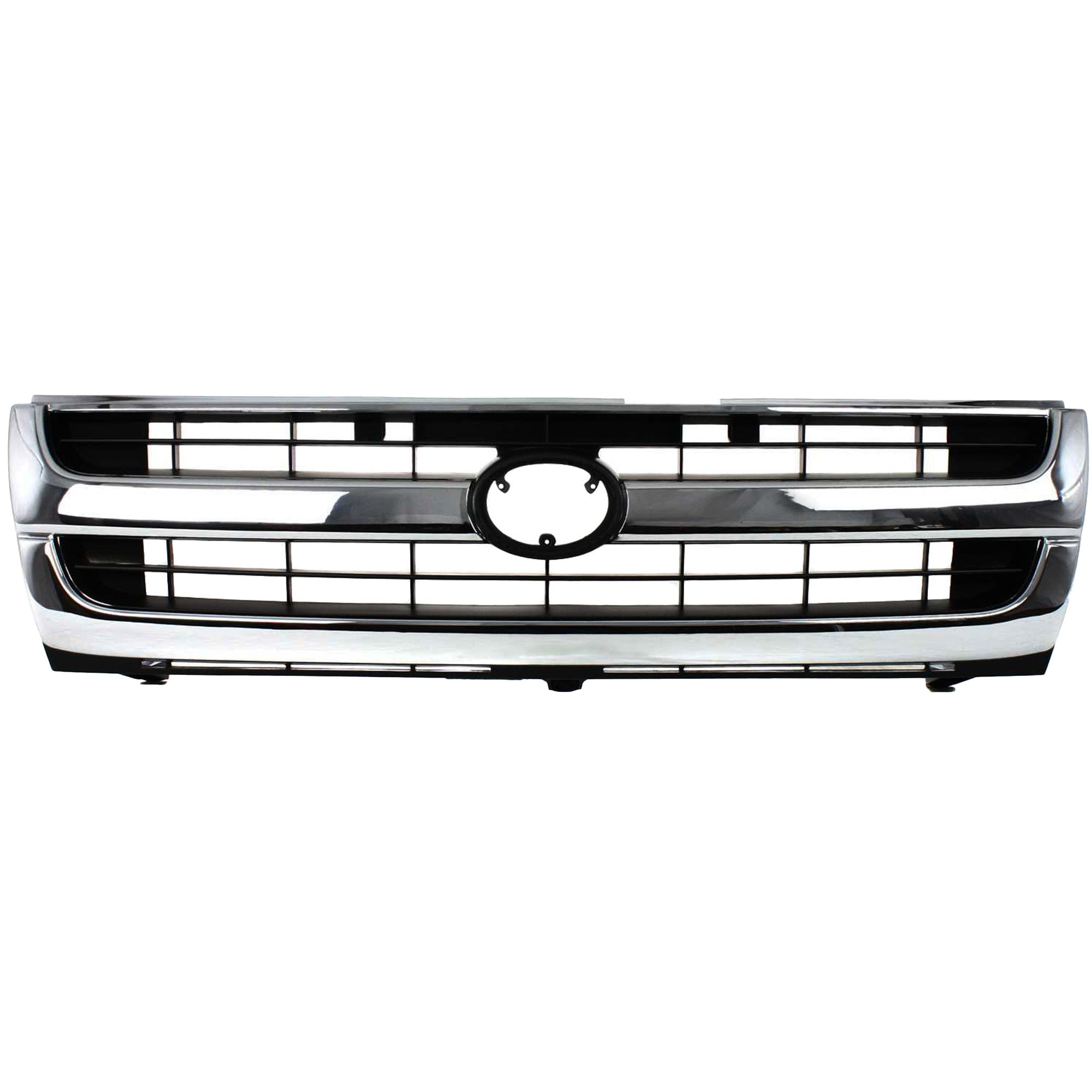 AM TACOMA 97-00 GRILLE Chrome Shell Painted Black Insert 2WD Exc. Pre Runner Model SKU 3907-1 Partslink TO1200205 OEM 5310004070