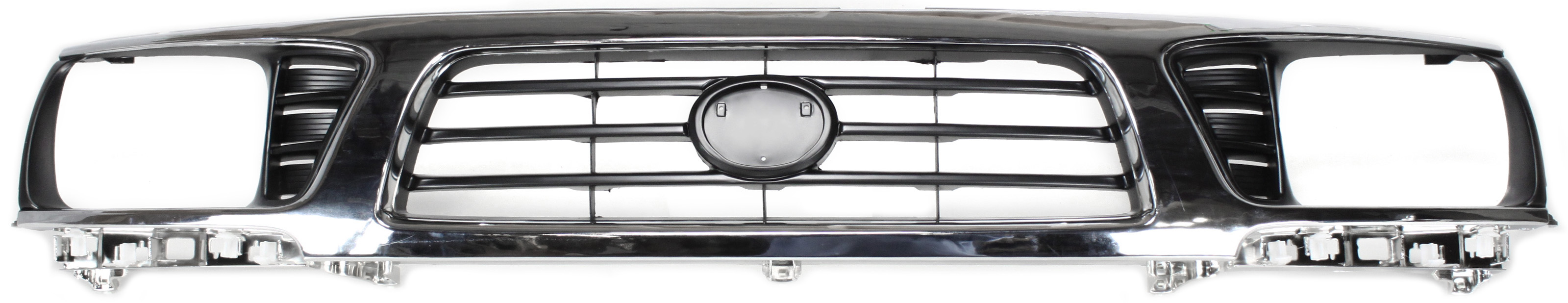 AM TACOMA 95-97 GRILLE Chrome Shell Painted Black Insert 4WD SKU 3909 Partslink TO1200197 OEM 5310035340