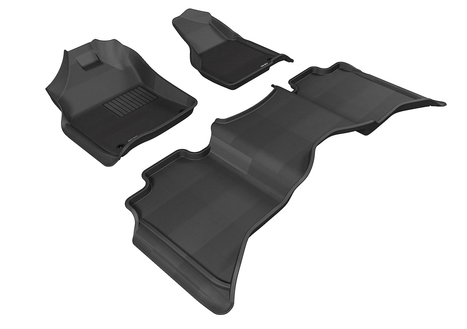 AM 3D MAXpider DODGE RAM 1500-2500-3500 CREW CAB 2012-2018 RAM 1500 CLASSIC CREW CAB 2019-2021 KAGU BLACK R1 R2-2 EYELETS SKU 3DUL1DG02001509