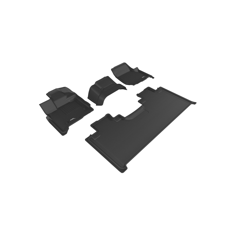 AM 3D MAXpider FORD F 150-2015-2021 SUPERCAB KAGU BLACK R1 R2-2 EYELETS NOT FIT 4X4 M T FLOOR SHIFTER SKU 3DUL1FR10101509