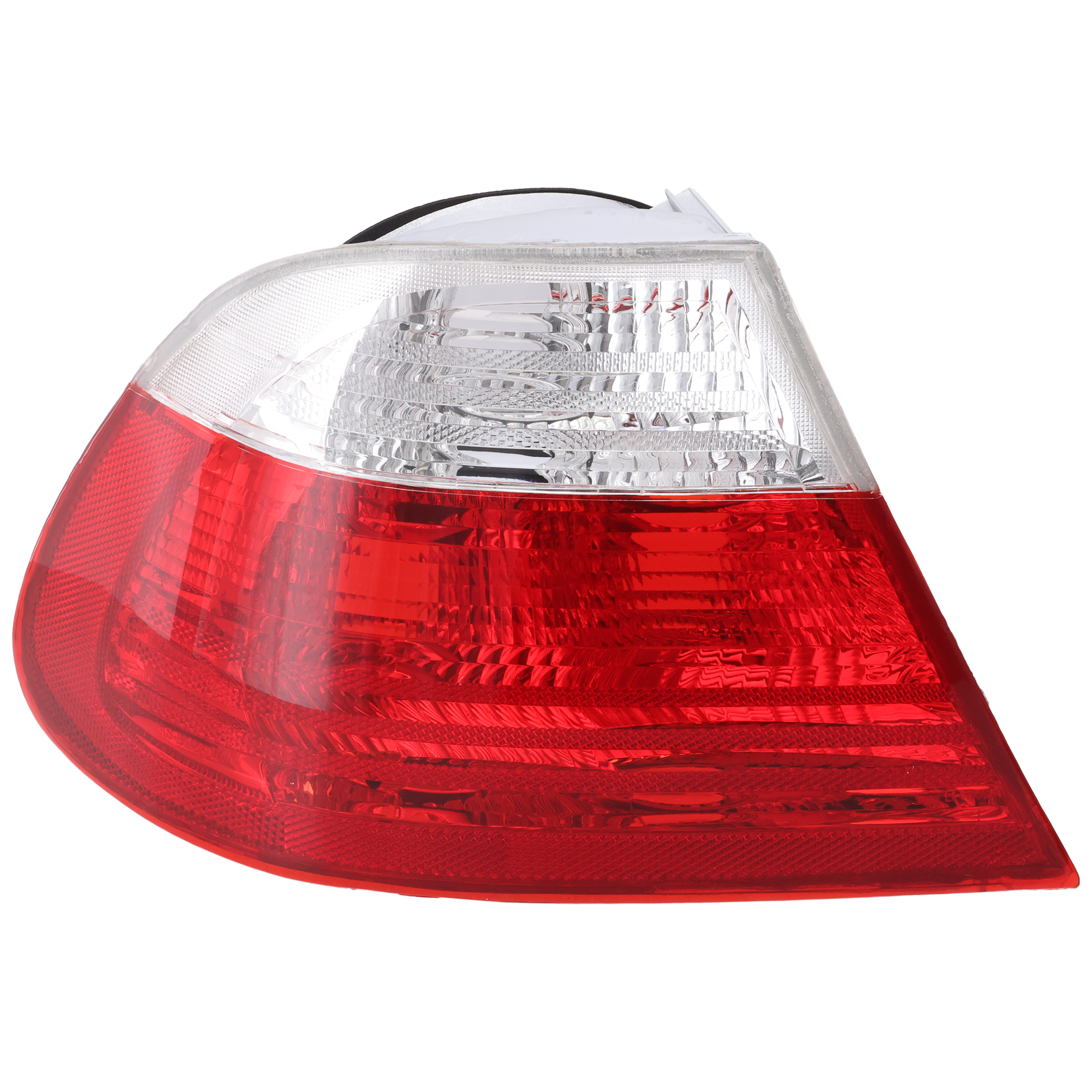 AM 3 SERIES 00-03 TAIL LAMP LH Outer Lens and Housing Halogen Clear and Red Lens Coupe To 3-03 SKU 4441907LUQCR Partslink BM2800108 OEM 63218383825