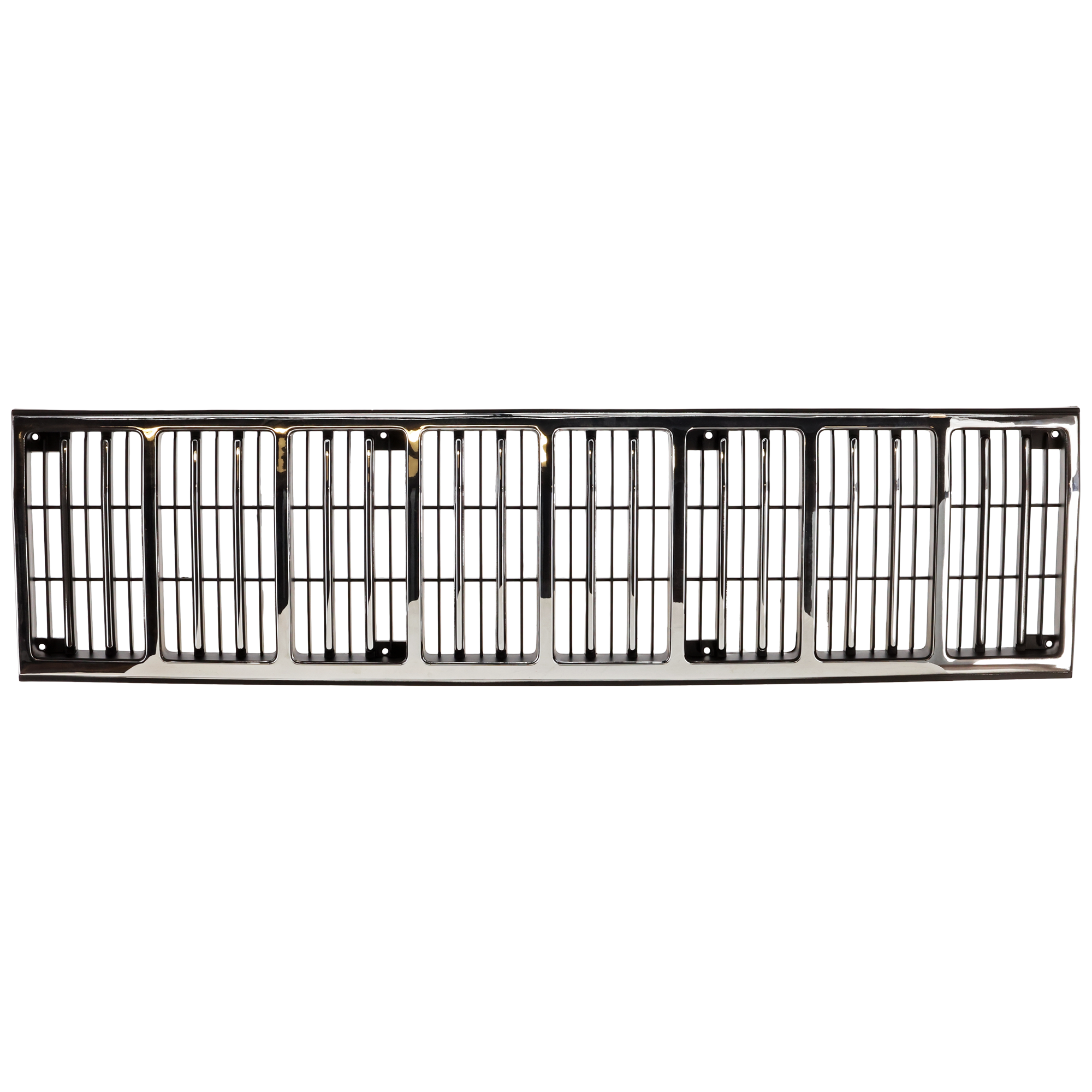 AM CHEROKEE 88-90 COMANCHE 88-92 GRILLE Chr Shll Ptd Blk Insrt SKU 5061 Partslink CH1200125 OEM 55013146