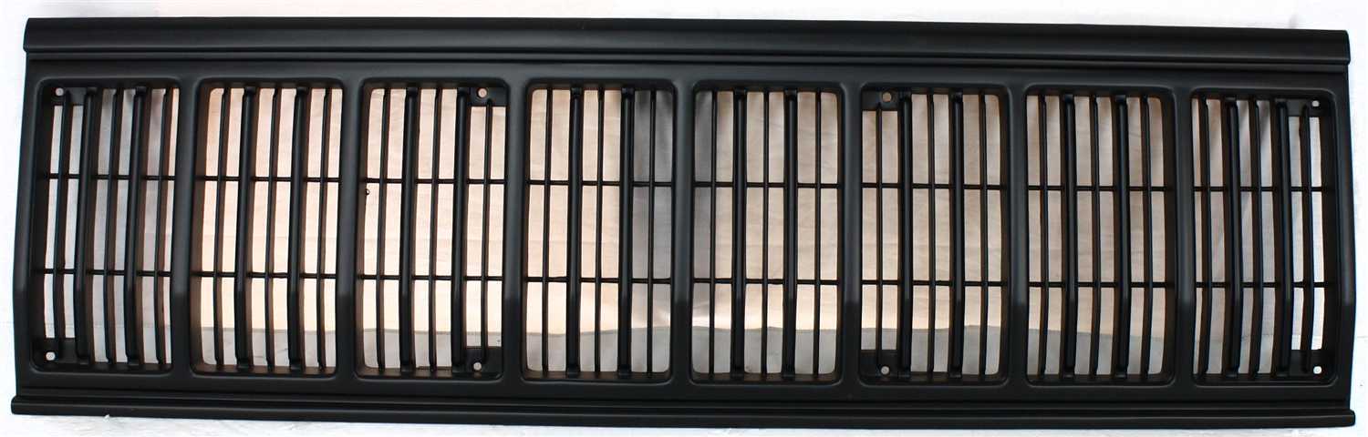 AM CHEROKEE 91-96 GRILLE Painted Black Shell and Insert SKU 5096-1 Partslink CH1200176 OEM 55034046
