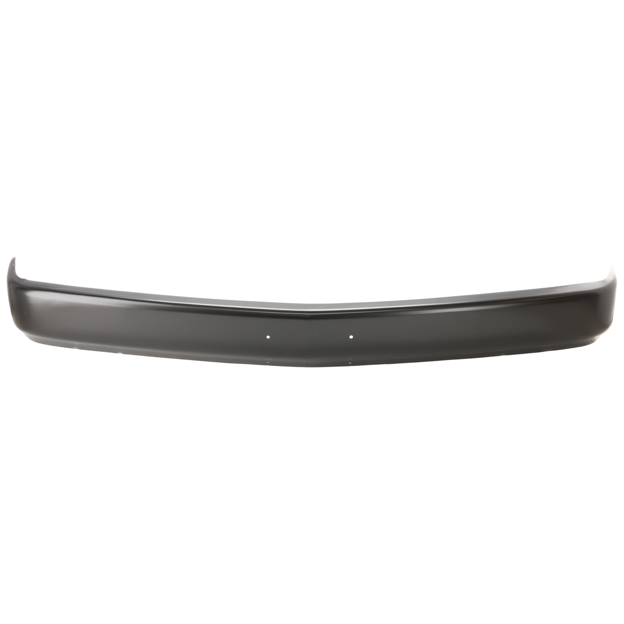 AM C K FULL SIZE P U 88-02 FRONT BUMPER Face Bar Painted Black w o Impact Strip and Pad Holes w License Plate Holes SKU 5755-1 Partslink GM1002168 OEM 15607509