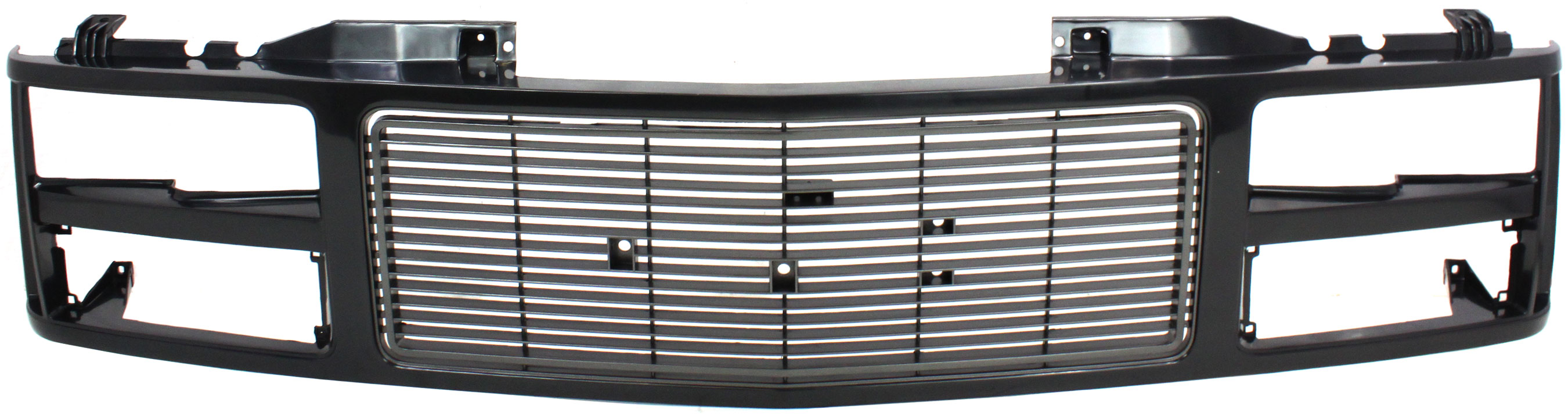 AM GMC C K SERIES 88-93 GRILLE Black w Quad or Composite Headlights Provision and Emblem Provision SKU 5775 Partslink GM1200391 OEM 88960432
