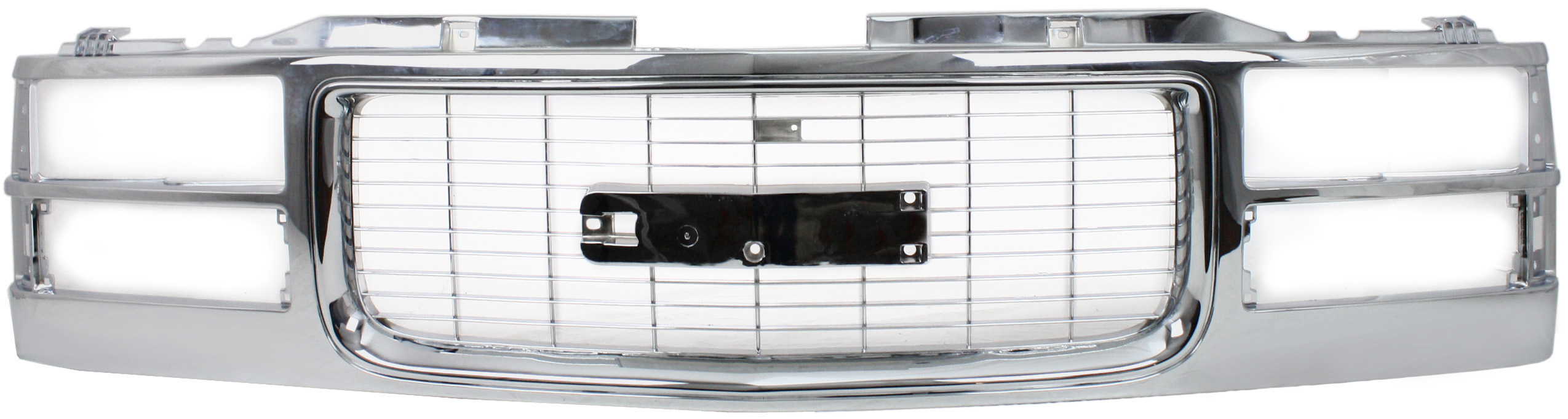 AM GMC C K SERIES PU 94-00 SUBURBAN 94-99 GRILLE Chrome Shell and Insert Cross Bar Insert w Chrome Insert Opening w Composite Headlights SKU 5779C Partslink Performance OEM 12388709 PFM
