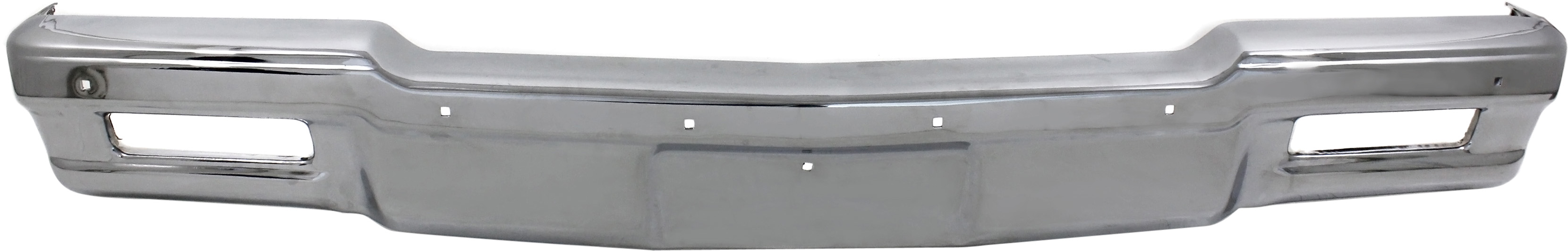 AM CAPRICE 80-90 FRONT BUMPER Face Bar Chrome w o Molding Holes SKU 6240 Partslink GM1002156 OEM 14083891